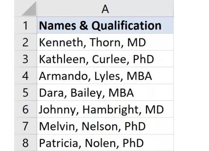 xóa tất cả các dấu phẩy bằng hàm SUBSTITUTE